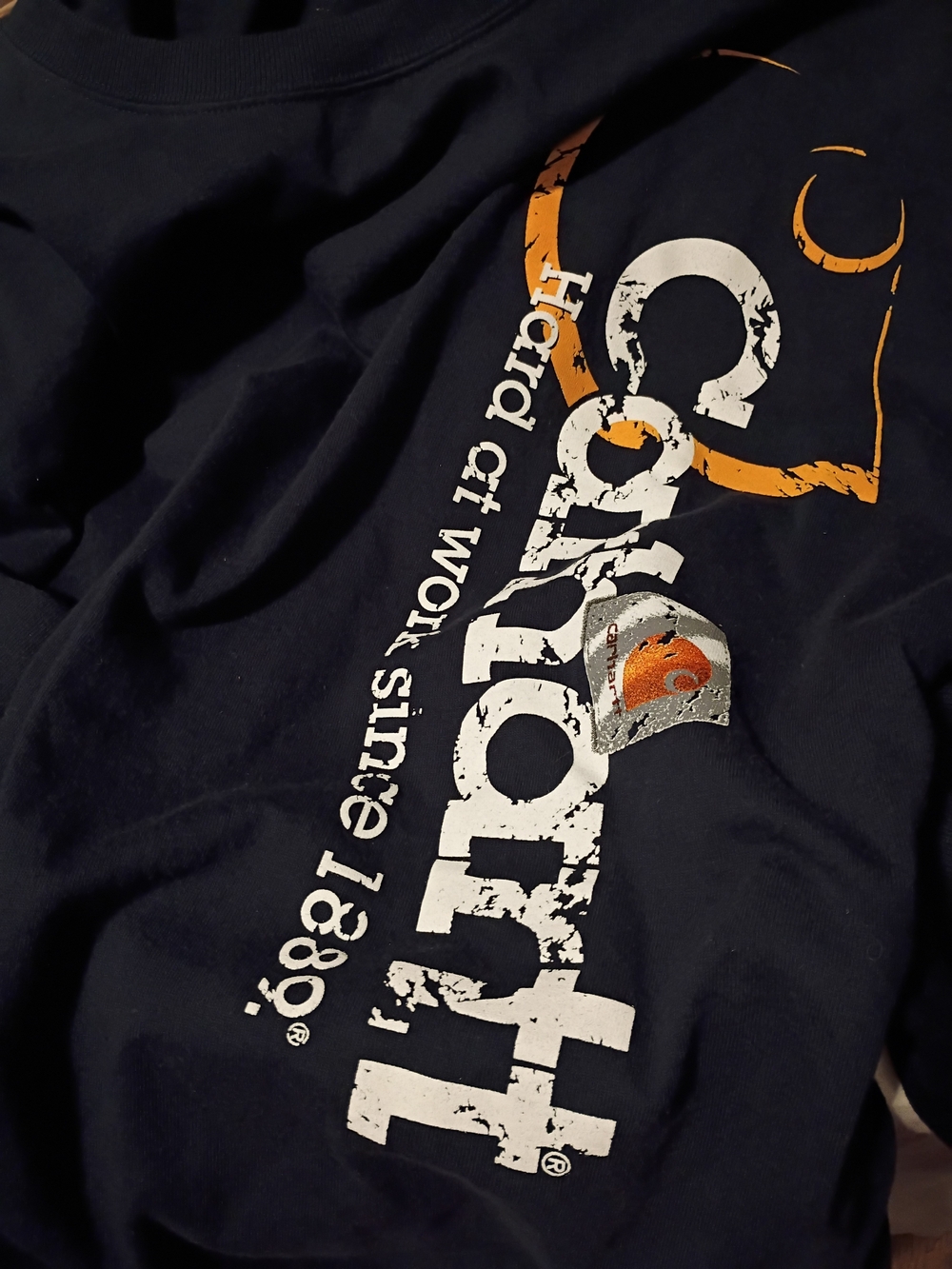 Carhartt Men’s Navy Graphic Logo T-Shirt